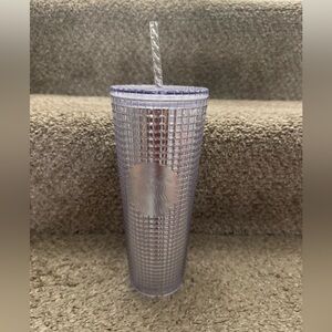 Starbucks Platinum Silver Studded Tumbler 2019 Holiday Venti 24 Oz